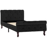 Furnova Posteljni okvir črn žamet 90x200 cm, (21931525) | Shoptok.si