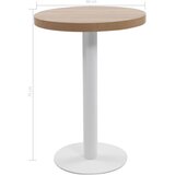 Bistro stol svjetlosmeđi 60 cm MDF | shoptok.hr