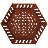  Kamin Rđa 80 x 80 x 28 cm Otporni čelik | shoptok.hr