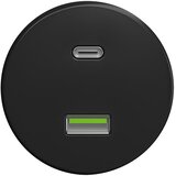  Kliklap - Retro USB utičnica A+C bez okvira, crna | Eponuda.com