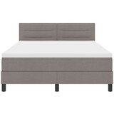 Box spring krevet Sivo-smeđa 140 x 190 cm tkanina | shoptok.hr