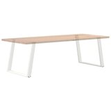  Noge za jedilno mizo v obliki črke U, 2 kosa, bele, 90 x (72-73) cm, jeklo, (22123959) | Shoptok.si
