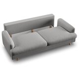 Micadoni Siva sklopiva/s prostorom za odlaganje sofa 233 cm Naomi – | shoptok.hr
