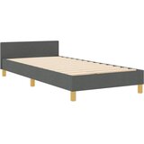  Krevetna konstrukcija Tamno siva 90 x 190 cm tkanina | shoptok.hr