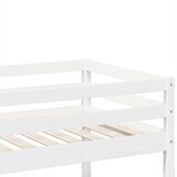 vidaXL Pograd bel 90x200 cm trdna borovina | Shoptok.si