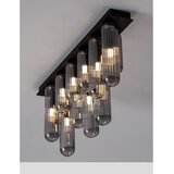 Nova Luce Siva staklena stropna svjetiljka sa staklenim sjenilom 10x72 cm Gustave &amp;ndash; Slike