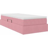  Krevet s madracem i skladištem Ružičasta 90 x 200 cm Baršun | shoptok.hr