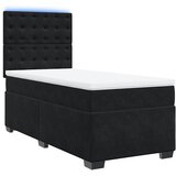Box spring krevet s madracem crni 80 x 200 cm baršunasti | shoptok.hr