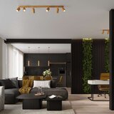  Stropna svetilka KARBON 6L zlata, (21626944) | Shoptok.si