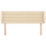 vidaXL Uzglavlje s ušima krem 147x23x78/88 cm od tkanine | shoptok.hr