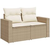 vidaXL 10-dijelni set vrtnih sofa s jastucima bež od poliratana | shoptok.hr