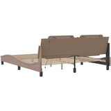  Okvir kreveta LED boja cappuccina 180 x 200 cm od umjetne kože | shoptok.hr