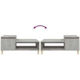  Stolić za kavu boja betona 100x50x45 cm od konstruiranog drva | shoptok.hr