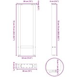  Noge za konzolni stol crne 2 kom 38 x (72-73) cm čelik | shoptok.hr