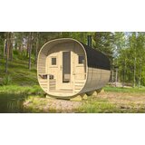 Male kuće Vanjska sauna PORI 240 × 400 cm – bez završnog krovnog pokrova | shoptok.hr