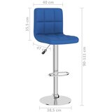  Barski stolac od tkanine plavi | shoptok.hr