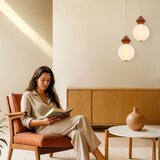  LED luster na lanku FLORES LED/7W/230V zlatan/smeđi | Eponuda.com