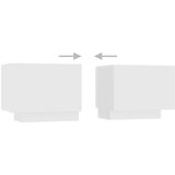 TV ormarić s LED svjetlima bijeli 200 x 35 x 40 cm | shoptok.hr