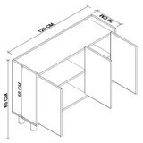 Hanah home kuhinjski ormarić ala | ePonuda.com