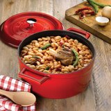 Lava Rdeč litoželezni lonec s pokrovom 28 cm | Shoptok.si