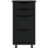 vidaXL Rolling Cabinet s predali "MOSS" Masivni les borovega lesa | Shoptok.si