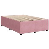 vidaXL Box spring postelja z vzmetnico roza 120x190 cm žamet | Shoptok.si