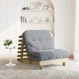  Futon na razvlačenje s madracem 90 x 206 x 11 cm od borovine | shoptok.hr
