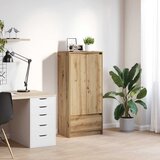 vidaXL Omarica z predalom artisan hrast 55,5x34x119,5cm inženirski les Cene