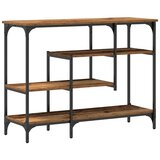  Konzolni stol s policom s pohranom Staro drvo 100 x 35 x 75 cm | Eponuda.ba