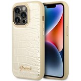 Guess maska za iphone 14 pro 6.1 hc pu croco metal outline (GUHCP14LHGCRHD) zlatna Cene