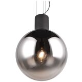 CINQUE Crna LED viseća svjetiljka sa staklenim sjenilom ø 50 cm Cipallone – | shoptok.hr