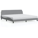  Okvir za krevet Dover svjetlosivi 200 x 200 cm od tkanine | Eponuda.com