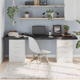vidaXL Mizna plošča temno siva 200x60x6 cm obdelana trdna hrastovina | Shoptok.si