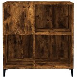 vidaXL Omarica za gramofonske plošče dim. hrast 84,5x38x89 cm inž. les | Shoptok.si