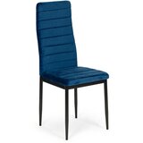  Set od 4 plave stolice s oblikovanim naslonom od baršuna | shoptok.hr