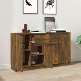  Komode 2 kom boja dimljenog hrasta 60x30x70cm konstruirano drvo - Dimljeni hrast 2 | shoptok.hr