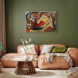  Slika - August Macke – Nackte Mädchen in der Barke 90x60 U prirodnom drvenom okviru | shoptok.hr