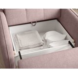 ELTAP Ružičasta sklopiva/s prostorom za odlaganje sofa od šenila 102 cm Laine – | shoptok.hr