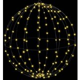 vidaXL Žogica med 384 LED 2 pcs Toplo bela 60 cm Kovina | Shoptok.si