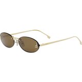 Fendi First Crystal Yellow Oval Sunglasses ONE SIZE (54) Zlata/Rjava Cene