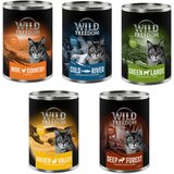Wild Freedom Miješano probno pakiranje: Adult - 6 x 400 g (2 x piletina, 1x losos, 1x janjetina, 1x kunić, 1x divljač) Cijene