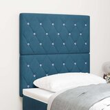 vidaXL Naslon za glavu s kristalnim gumbima tuftani tamno plavi 80 cm baršun, Naslon za glavu s kristalnim gumbima tuftani tamno plavi 160 cm baršun | shoptok.hr