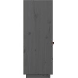  Visoka komoda siva 67 x 40 x 108,5 cm od masivne borovine | shoptok.hr