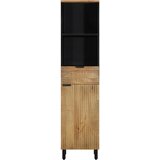 Maison Chic Kopalniška omarica - Kopalniški kabinet rjava 38x33x160 cm masivni les Mango, (21794692) u