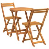  Vrtni set za objed 3 pcs Prirodna nafta Čvrsto drvo akacije | shoptok.hr