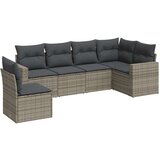  6-dijelni set vrtnih sofa od poliratana s jastucima sivi | shoptok.hr
