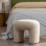 Ixia Bež tabure iz tkanine bouclé Suave – | Shoptok.si