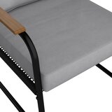 Bessagi Garden lounge garnitura elly, siva, naravna, črna, 4-Delno | Shoptok.si