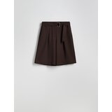 Reserved LADIES` SHORTS & BELT - tamnosmeđe | shoptok.hr