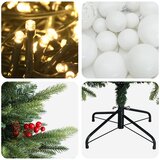  Umjetno božićno drvce s kuglicom 120 cm 150 LED lampica | shoptok.hr